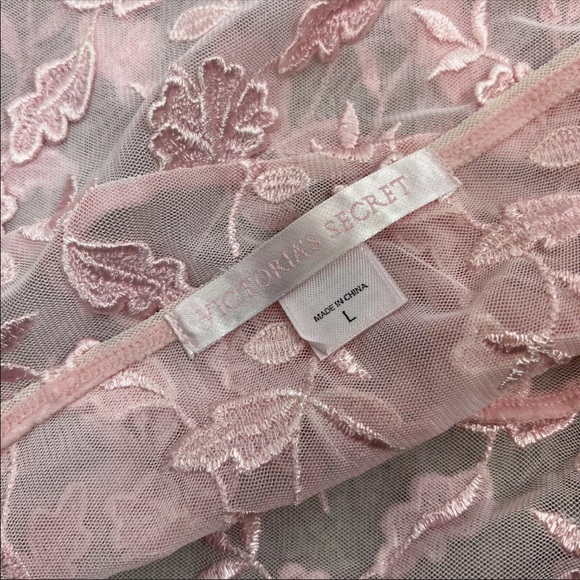 Vtg Y2k Victoria’s Secret Mesh Sheer Slip Dress L - Picture 5 of 5